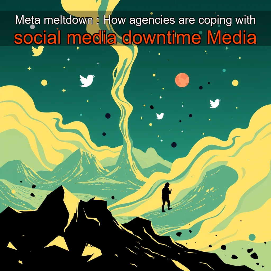 Artistic representation for Meta meltdown : How agencies are coping with social media downtime Media