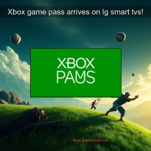 Artistic representation for Xbox game pass arrives on lg smart tvs!