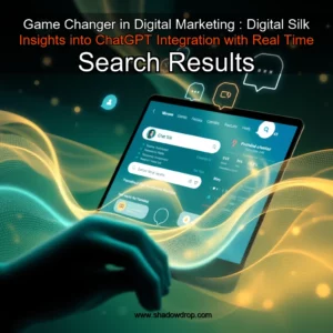 Artistic representation for Game Changer in Digital Marketing : Digital Silk Insights into ChatGPT Integration with Real Time Search Results