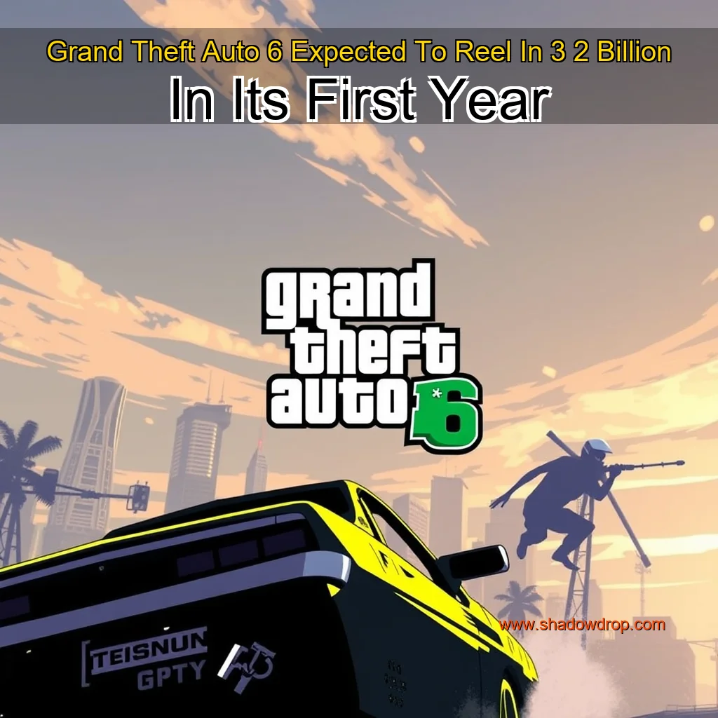 Artistic representation for Grand Theft Auto 6 Expected To Reel In 3 2 Billion In Its First Year