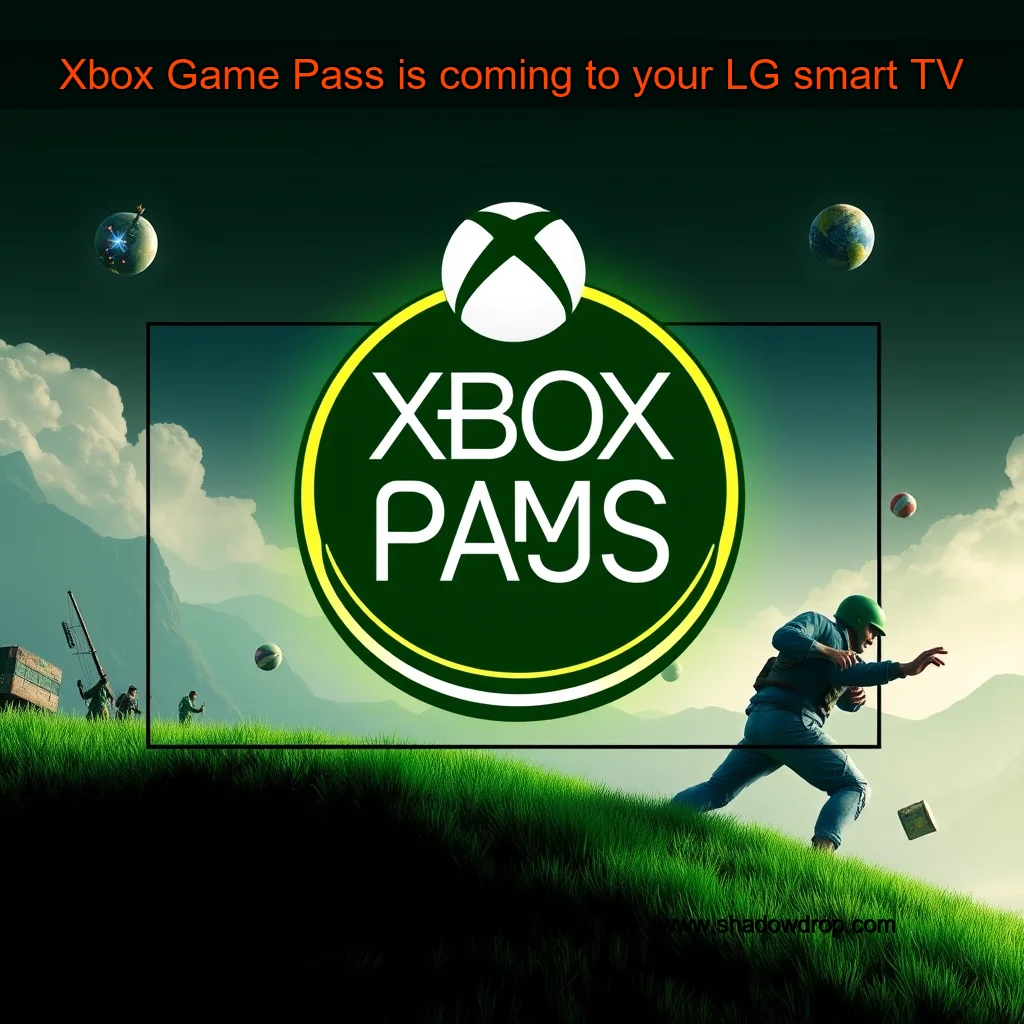 Artistic representation for Xbox Game Pass is coming to your LG smart TV