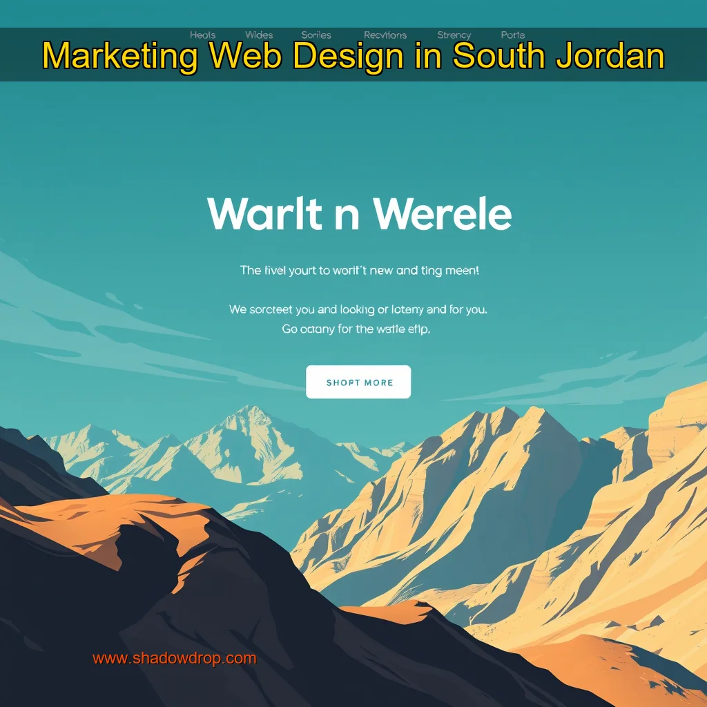 Artistic representation for Marketing Web Design in South Jordan
