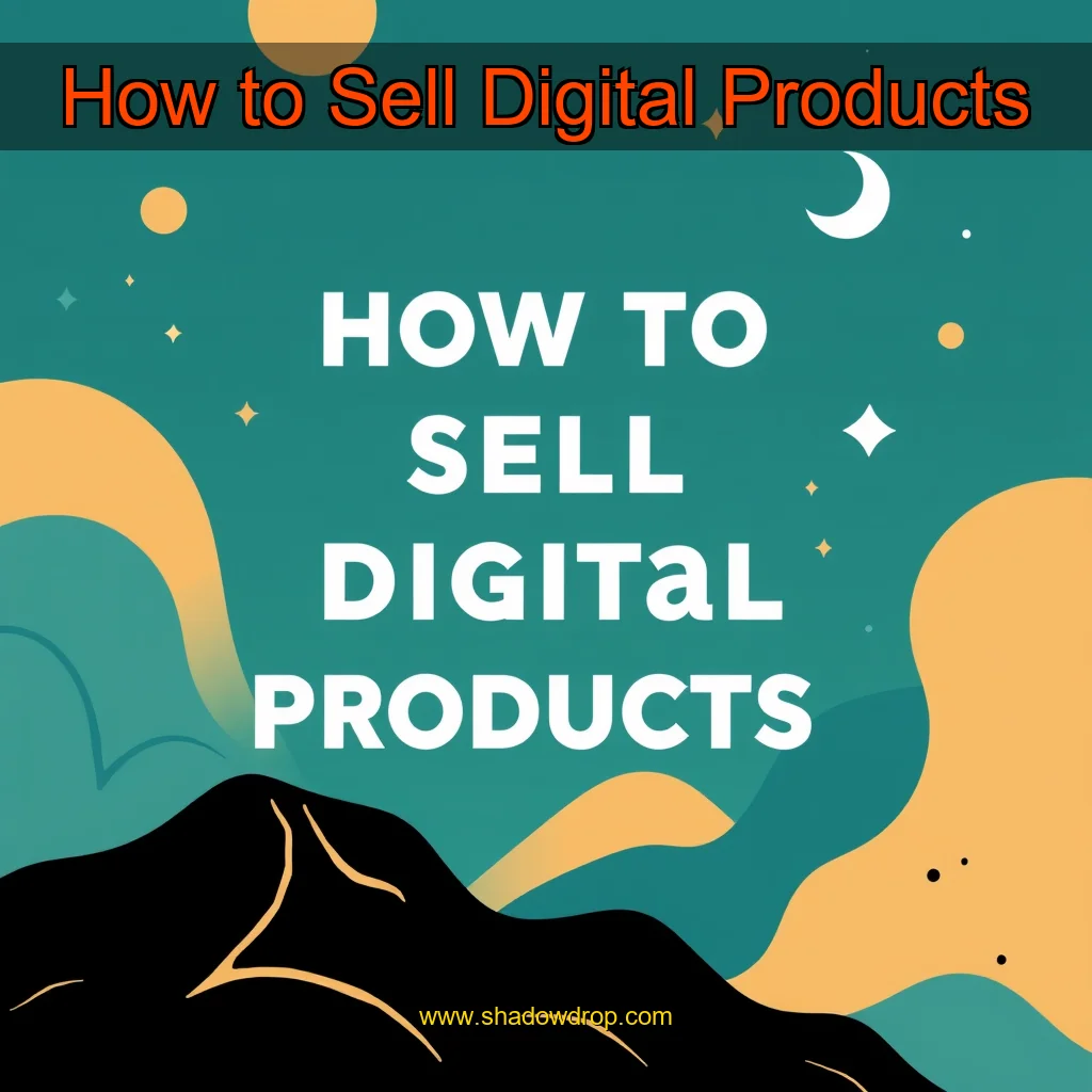 Artistic representation for How to Sell Digital Products