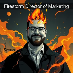 Artistic representation for Firestorm Director of Marketing