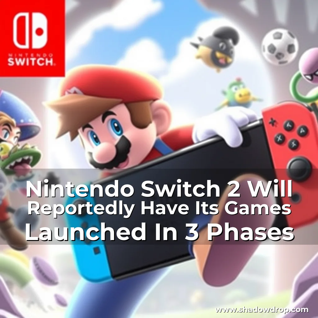 Artistic representation for Nintendo Switch 2 Will Reportedly Have Its Games Launched In 3 Phases