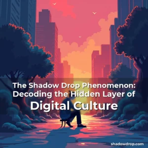 Artistic representation for The Shadow Drop Phenomenon: Decoding the Hidden Layer of Digital Culture