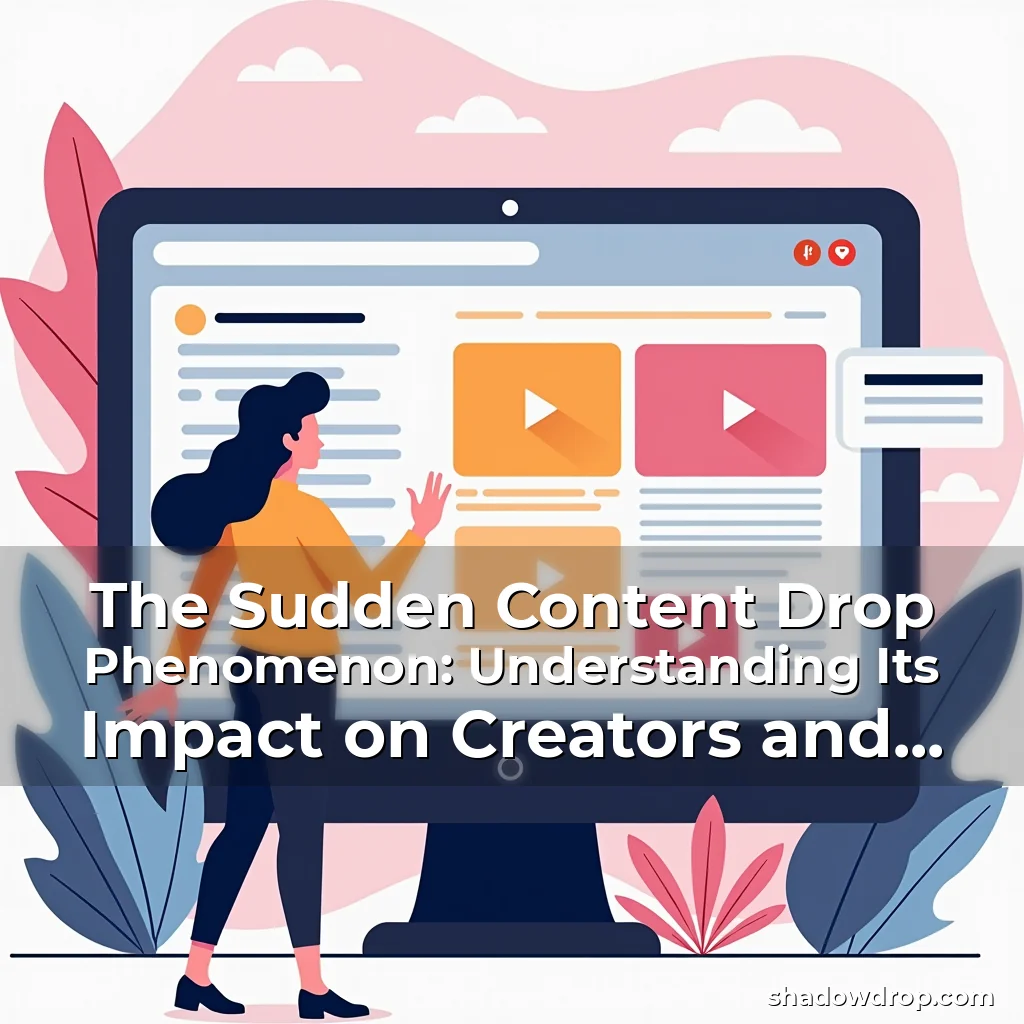 Read more about the article The Sudden Content Drop Phenomenon: Understanding Its Impact on Creators and Audiences